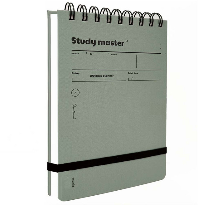 뮤니드 상철 100일 밴드형 스터디 플래너, 올리브, 1개
