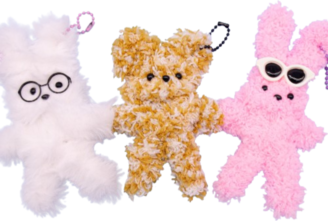 아트니즘 털 모루인형 3p DIY 키링만들기 세트, 랜덤발송, 1개