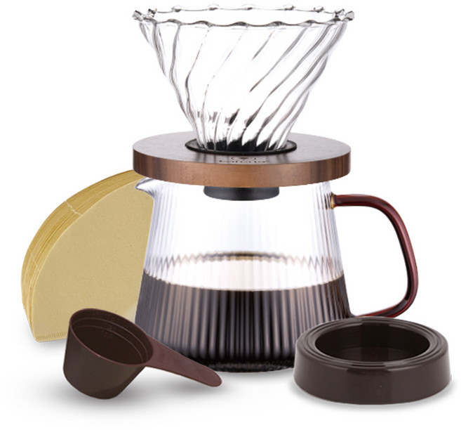 카페리아 커피 핸드드립 세트, 커피드립 5종, 650ml, 1세트