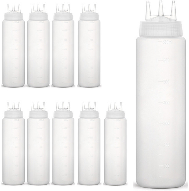 코빙 LDPE 3구 잘라쓰는 소스통 특대, 680ml, 10개