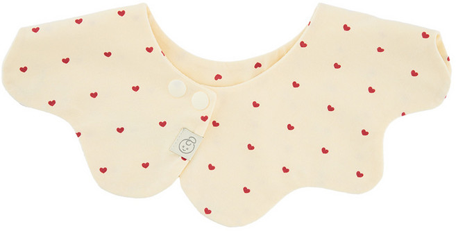 아가짱 시그니처 롤링턱받이, 하트, 1개입, 1개