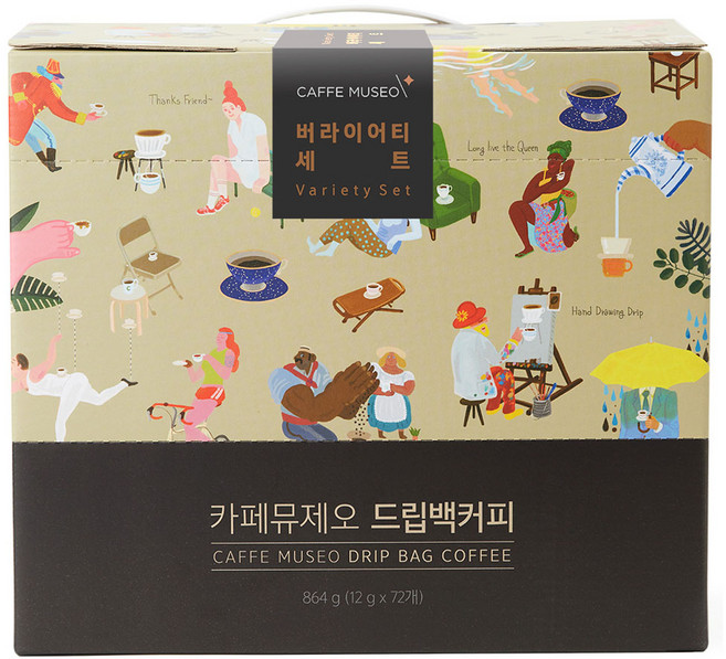 카페뮤제오 드립백커피 버라이어티 세트, 12g, 72개입, 1개