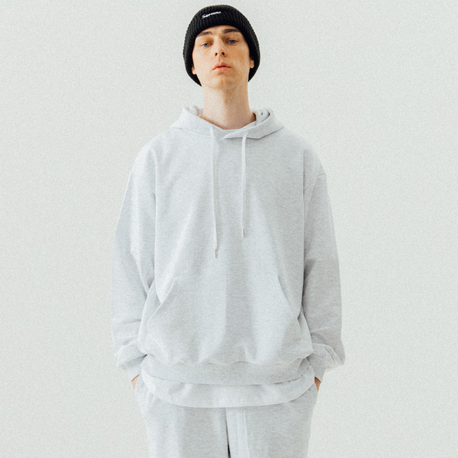 OTD 高級毛圈布 Oversize 素色連帽T恤 OT19001