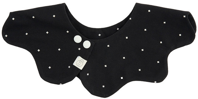 아가짱 시그니처 롤링턱받이, 블랙스퀘어, 1개입, 1개