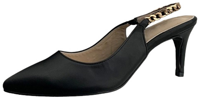 핑크썸 국내수제화 코코티 체인 힐 슬링백 ZWK578