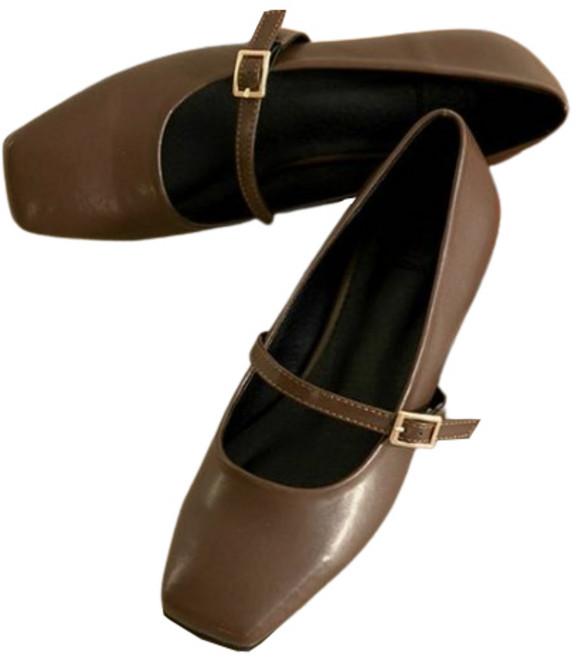 PINKELEPHANT Wendy 瑪莉珍鞋 2cm, 250, 巧克力棕