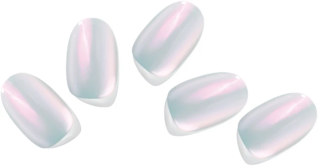 [비건뷰티] 엣지유 샵젤 붙이는 젤네일 16p, ENA442 미러스카이블루, 1개 - 쿠팡