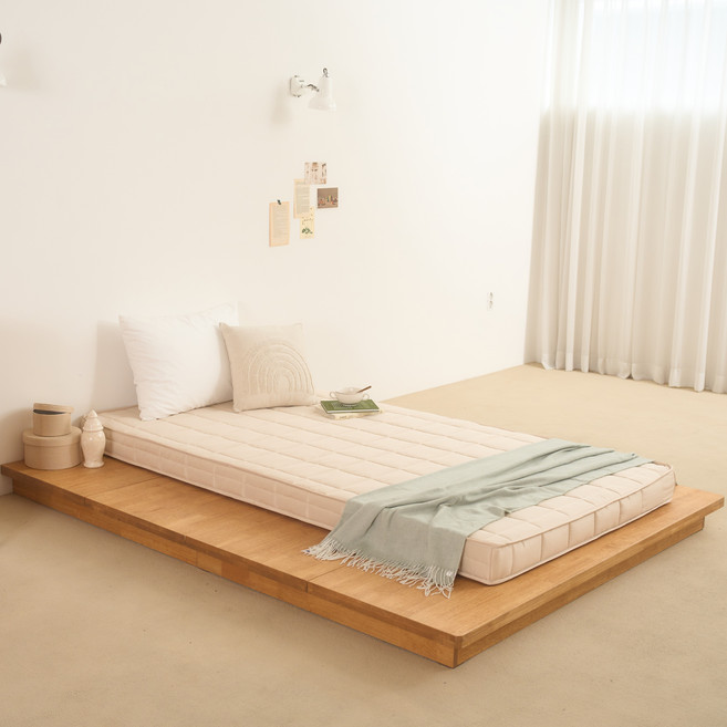 몽스홈 국내 제조 몽누다 일체형 매트리스, 아이보리, 10cm