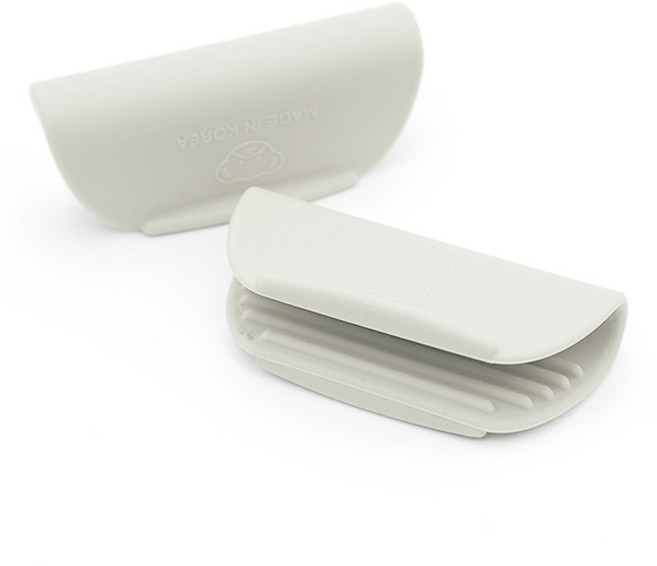 국내 제조 실리콘스토리 플래티넘 실리콘 주방 냄비 손잡이, 화이트, 2개