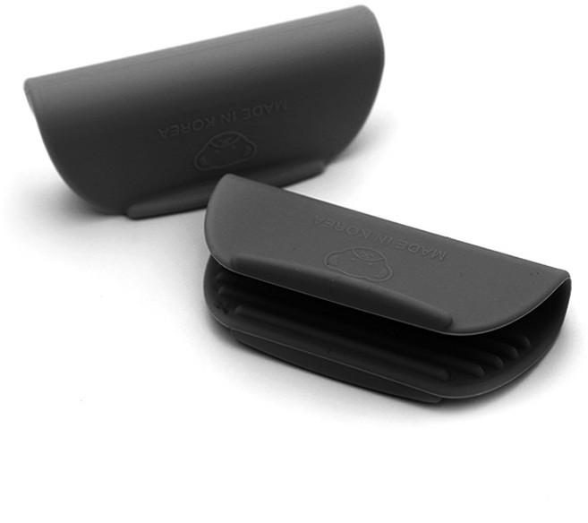 국내 제조 실리콘스토리 플래티넘 실리콘 주방 냄비 손잡이, 블랙, 2개