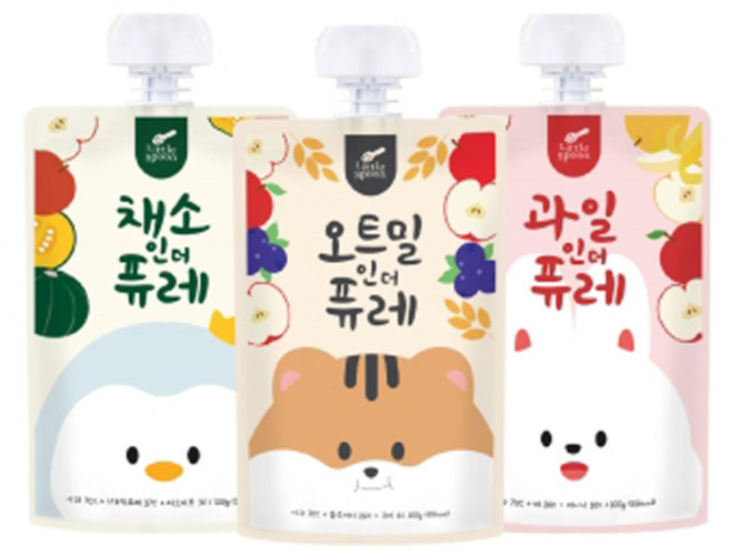 리틀스푼 과일 인더 퓨레 100g + 채소 인더 퓨레 100g + 오트밀 인더 퓨레 100g 세트, 1세트