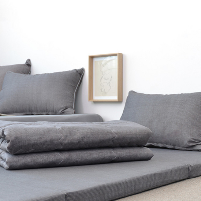 매직베드 3단 접이식 화이트 스펀지 요세트