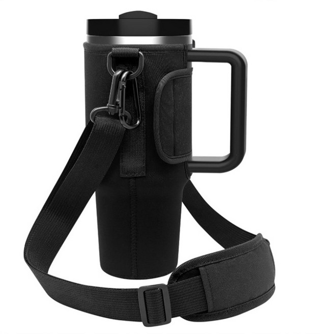 씨오브비 스탠리 호환용 텀블러파우치 1200ml, 블랙, 1개