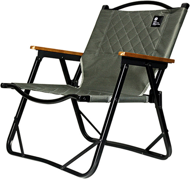 노마드 캠핑용 퀼팅 플랫 체어 S N-839, 다크그레이(N-8395), 1개