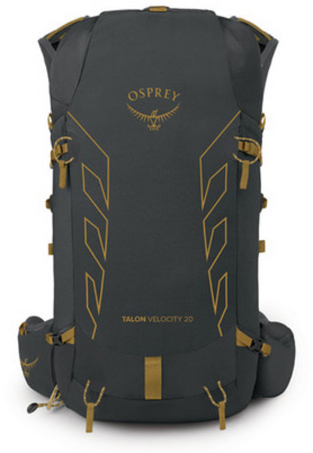 오스프리 남성용 탈론 벨로시티 등산배낭 20, Dark Charcoal + Tumbleweed