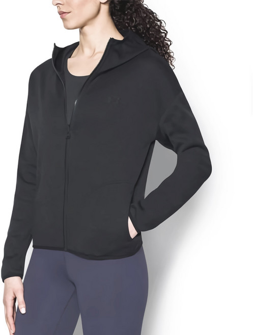 언더아머 여성용 더블 스렛 스웻재킷 1290202-001