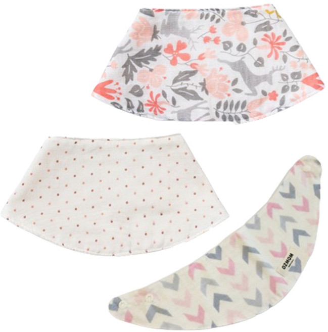 오즈맘 유아용 바나나 스카프빕 3종 세트