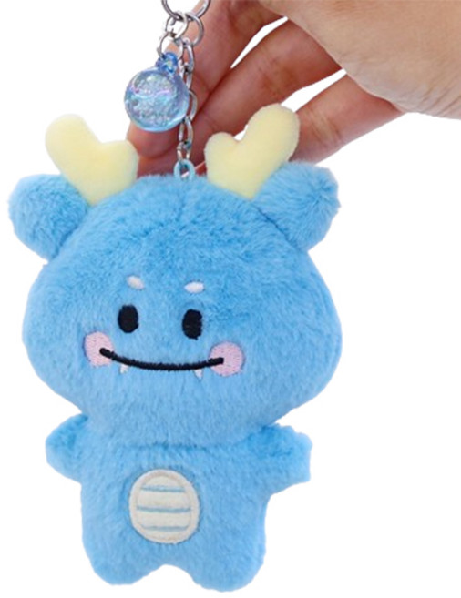 모찌타운 무적의 삼룡이 키링 13cm, 힘내용 (진블루), 1개