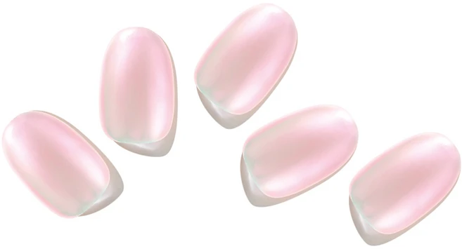 [비건뷰티] 엣지유 샵젤 붙이는 젤네일 16p 세트, 미러밀크핑크, 1개 - 쿠팡