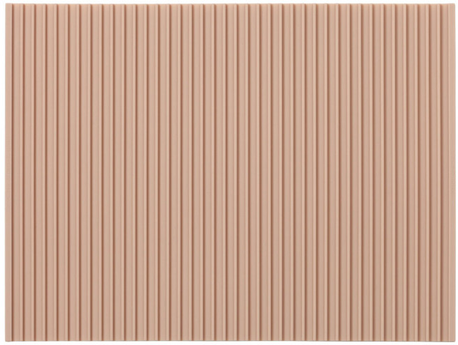 디아르 돌로레 실리콘 싱크대 식기건조 매트, 핑크베이지, 1개