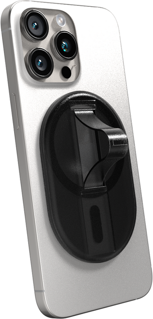 굿밸류 휴대폰 맥세이프 이지핸들 킥홀더, 반투명 블랙, 1개