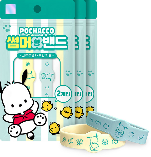 아텍스 포차코 썸머향밴드 2p, 혼합색상, 3개