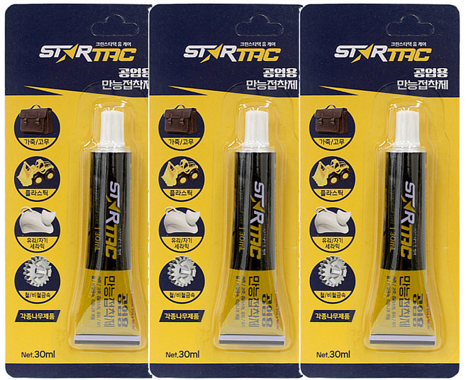 크린스타 크린스타택 공업용 접착제 30ml ST-024, 3개