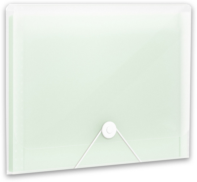 델리 밴드형 도큐먼트 13분류 인덱스 아코디언 파일 5238, 투명그린, 1개