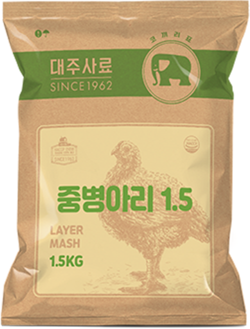 대주 중병아리 산란계용 사료, 1.5kg, 1개