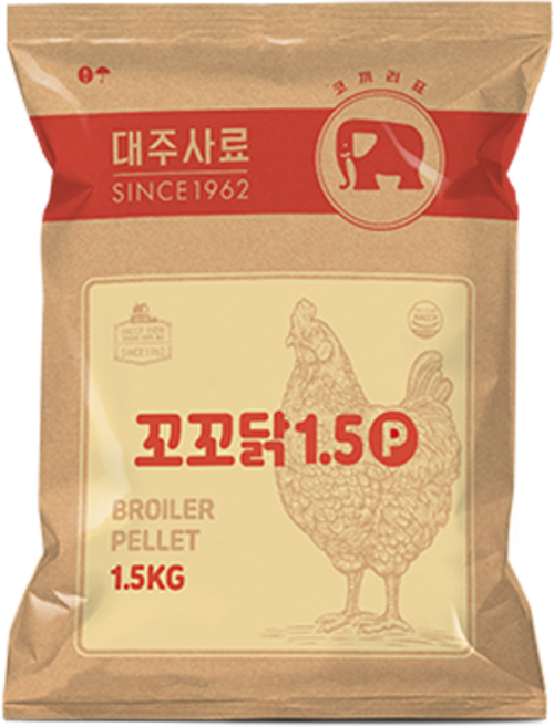 대주 꼬꼬닭 육계용 펠렛 사료, 1.5kg, 1개