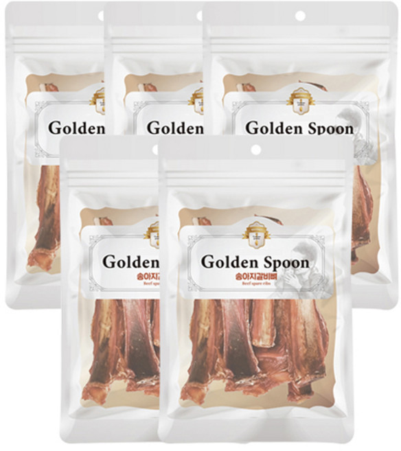 골든스푼 강아지 간식, 송아지갈비뼈, 60g, 5개