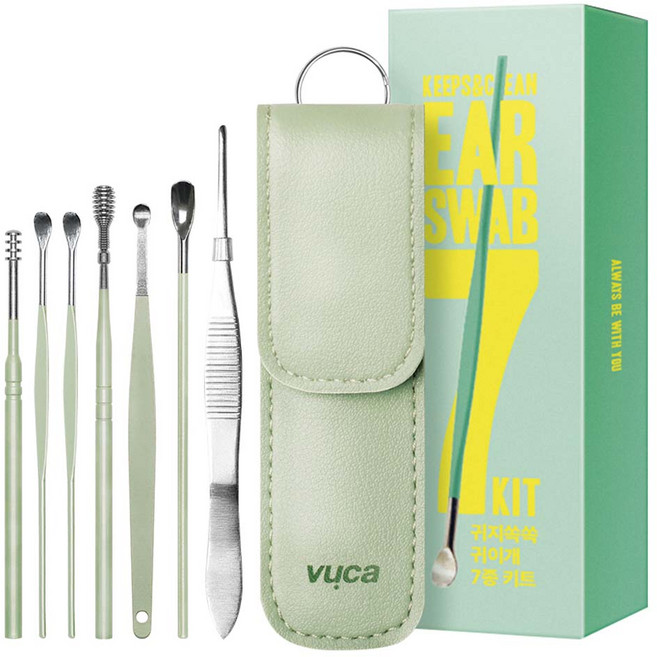 뷰카 귀지쏙쏙 귀이개 7종 키트 세트, 1세트