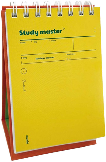 뮤니드 It spring 탁상용 100일 스터디 플래너, 레몬, 1개