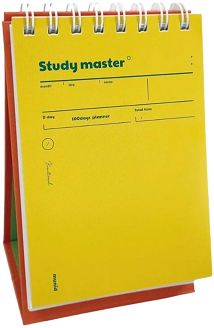 뮤니드 It spring 탁상용 100일 스터디 플래너, 레몬, 1개 - 쿠팡