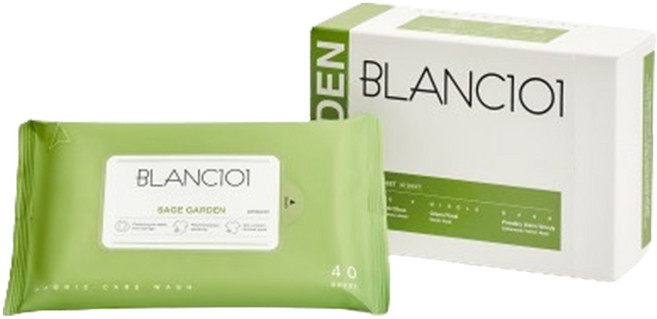 BLANC101 烘衣機專用烘衣紙 纖維柔軟精 鼠尾草花園 正裝, 1個, 80張