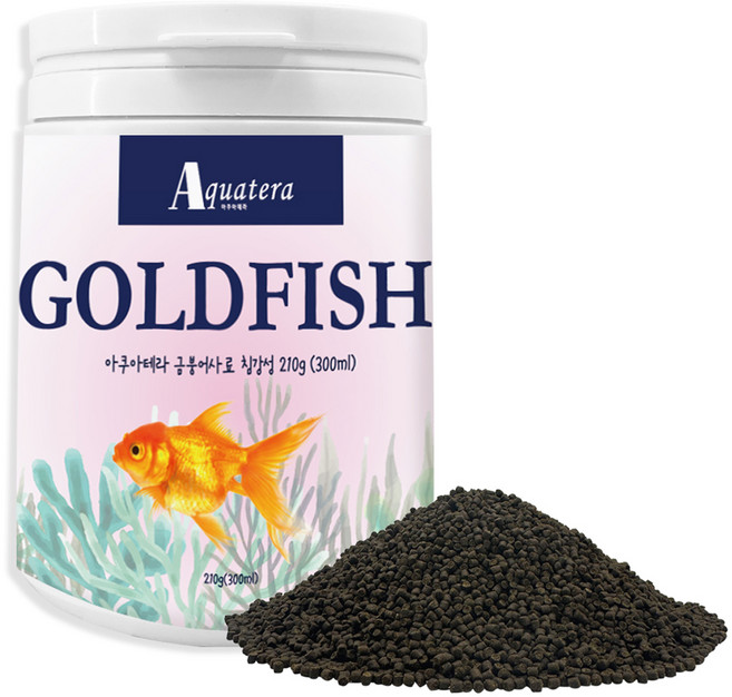 아쿠아테라 금붕어사료 침강성, 300ml, 210g, 1개