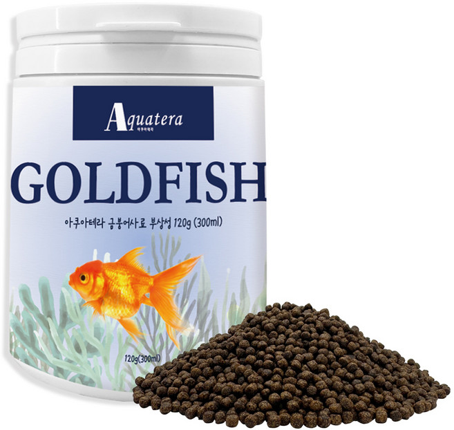 아쿠아테라 금붕어사료 부상성, 300ml, 120g, 1개
