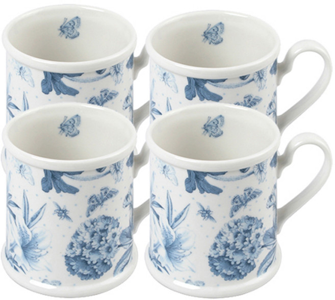 포트메리온 머그컵 0.35L, 보타닉블루, 4개