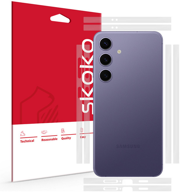 스코코 플러스 무광 측면 테두리 외부보호필름 2p 세트, 1세트