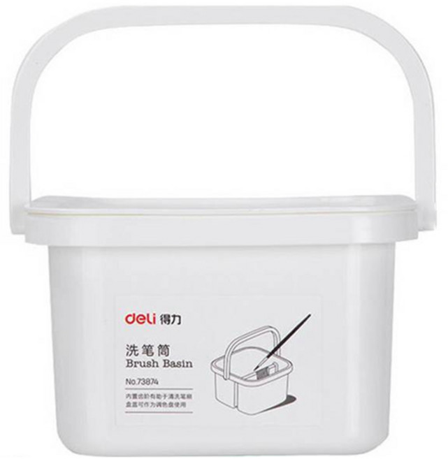 델리 미술 팔레트 붓통, 화이트