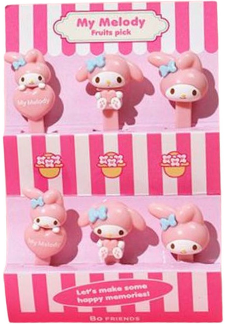 보프렌즈 산리오 마이멜로디 도시락픽, 6개, 1세트