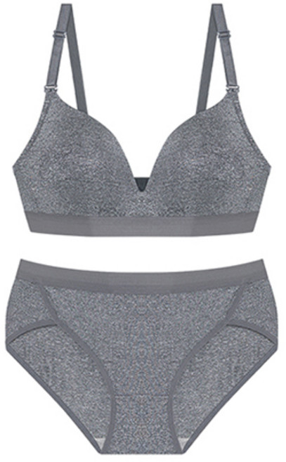 꼰에야 여성용 노와이어 스무스 터치 브라 + 팬티 세트