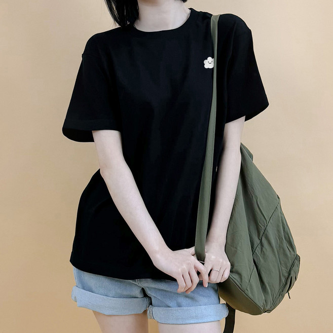 HumbleStudio 女款透氣雲朵薄棉32支夏季短袖T恤 KK_206_083