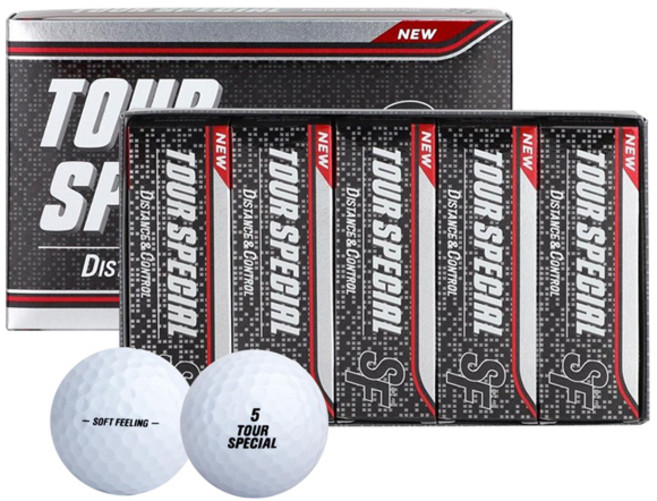 SRIXON Tour Special 2層高爾夫球, 白色, 15顆, 1盒