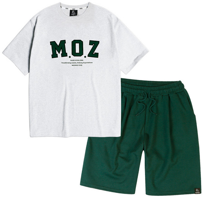 MOZMOZ MOZ 寬鬆版型單褶運動上下套裝