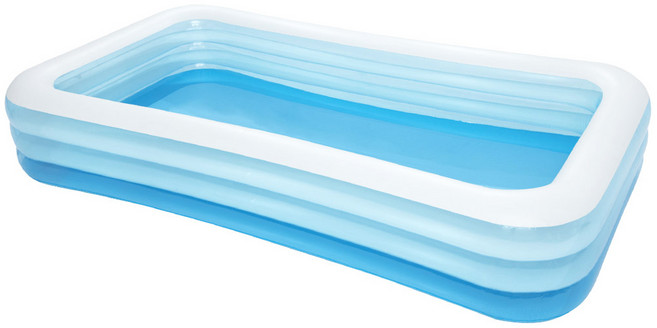 베스트웨이 3단 초대형 투명 사각 풀장, 혼합색상, 1개