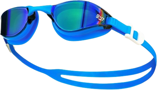 SD7 소프트비전 커브형 트레이닝 수경 SGL-5000, 블루 + 블루, 1개