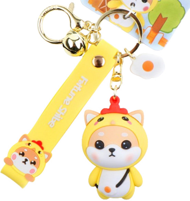 카템 12간지 캐릭터 멀티 키링 CT434, 닭띠(유), 1개