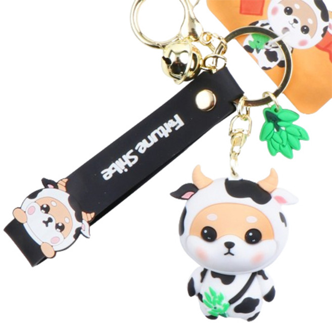 카템 12간지 캐릭터 멀티 키링, 소띠(축), 1개