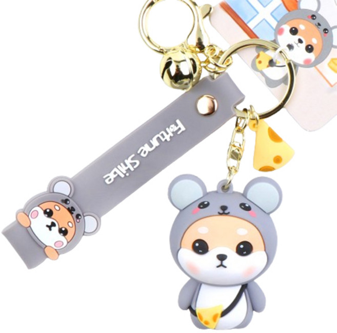 카템 12간지 캐릭터 멀티 키링 CT434, 쥐띠(자), 1개